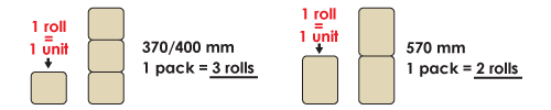 Cosywool Roll Pack Sizes