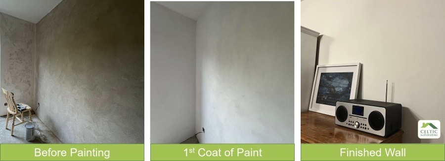 SuperTherm Insulating Plaster Wall Finished with Beeck Maxil Pro White Paint