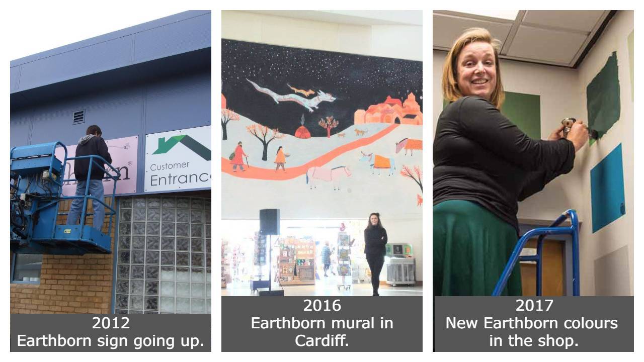 Montage of Celtic Sustainables x Earthborn Paint Mixing