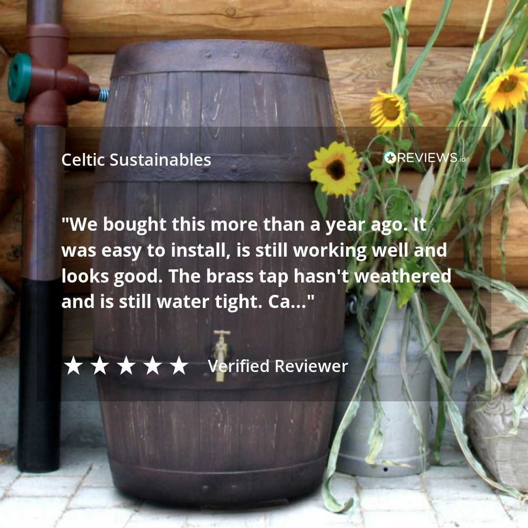 Wood Barrel Effect Water Butt For the Garden