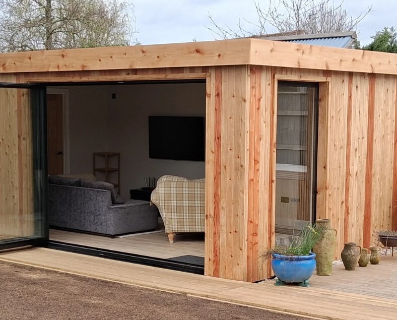 A cambridge Garden Room Made with Sustainable Hemp Insulation