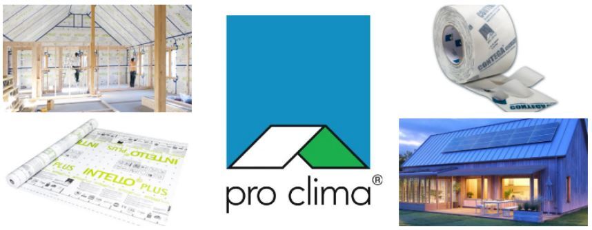 A range of  pro clima products for sustainable building projects