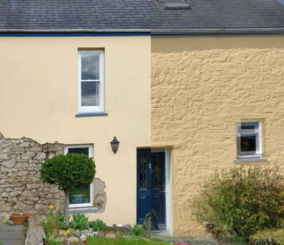 A lime traditional stone cottage transformation