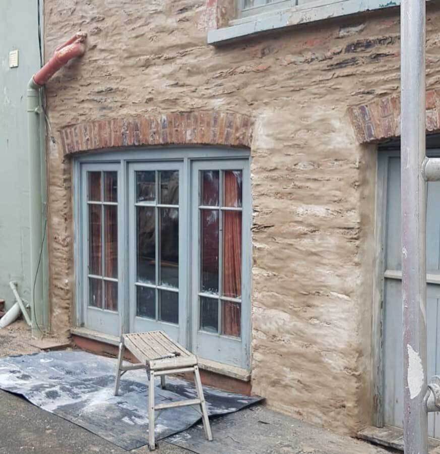 The Traditional Stone cottage after some lime repair