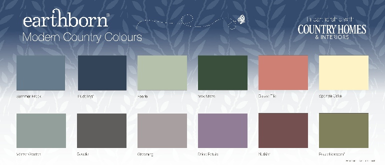 Earthborn Modern Country Colours Colour Card