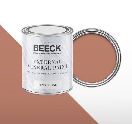 Beeck Red Exterior Masonry Paint for Heritage Stone Cottage
