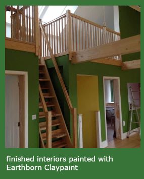 Painted with earthborn claypaint interiors Painted with earthborn claypaint interiors