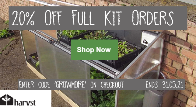 20% off Harvst smart mini greenhouses - ends 31-May-2021