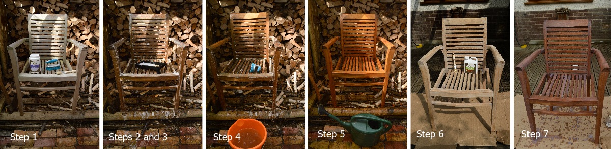 How to revive wooden garden furniture - step-by-step guide with photos