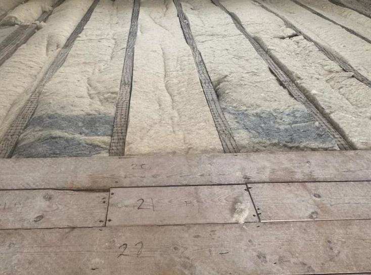 Wool insulation flooring with cosywool insulation
