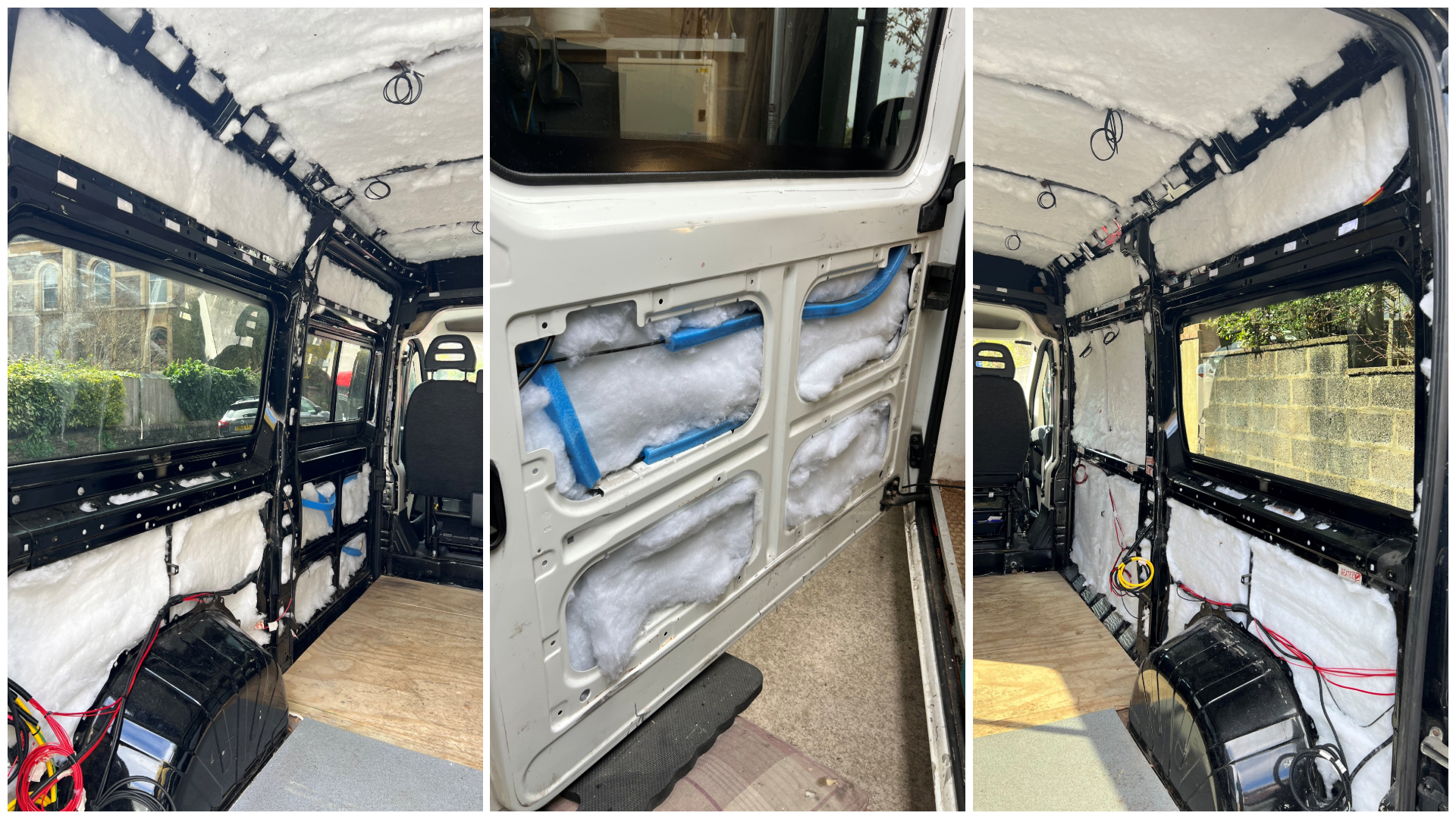 Supasoft installation in a campervan conversion