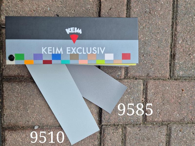 Keim Colour Deck showing the colours chosen for the Chapel