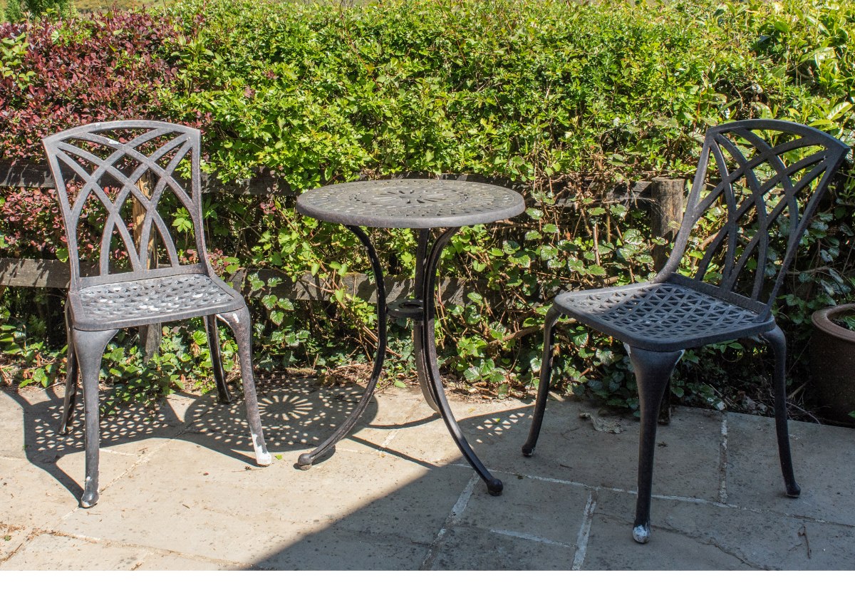 Metal Garden Furniture in need or repainting