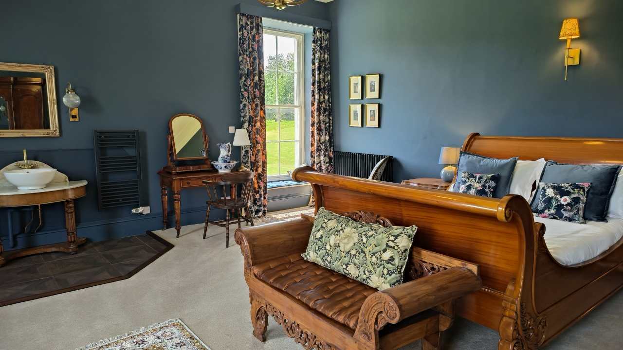 A beautiful restoration of moreton guest house using graphenstone graphclean blue paint