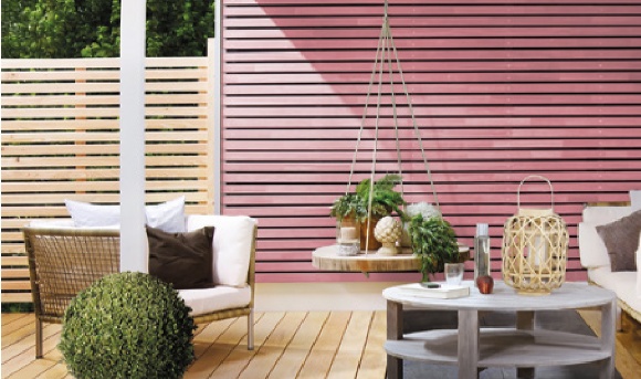 Osmo Country Colour Pink Fence Paint (spoiler alert it's a mix of Red and White)