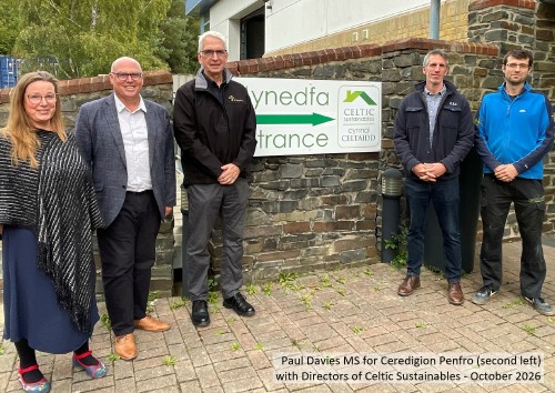 Paul Davies MS visits Celtic Sustainables to talk Employee Ownership in Wales
