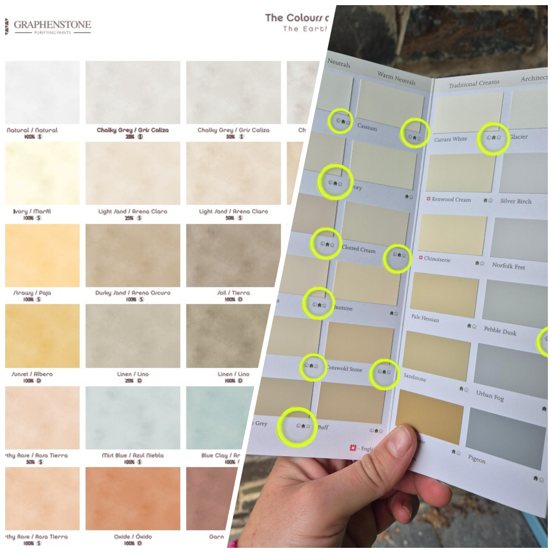 Graphenstone Siena Colour Card Options for limewash