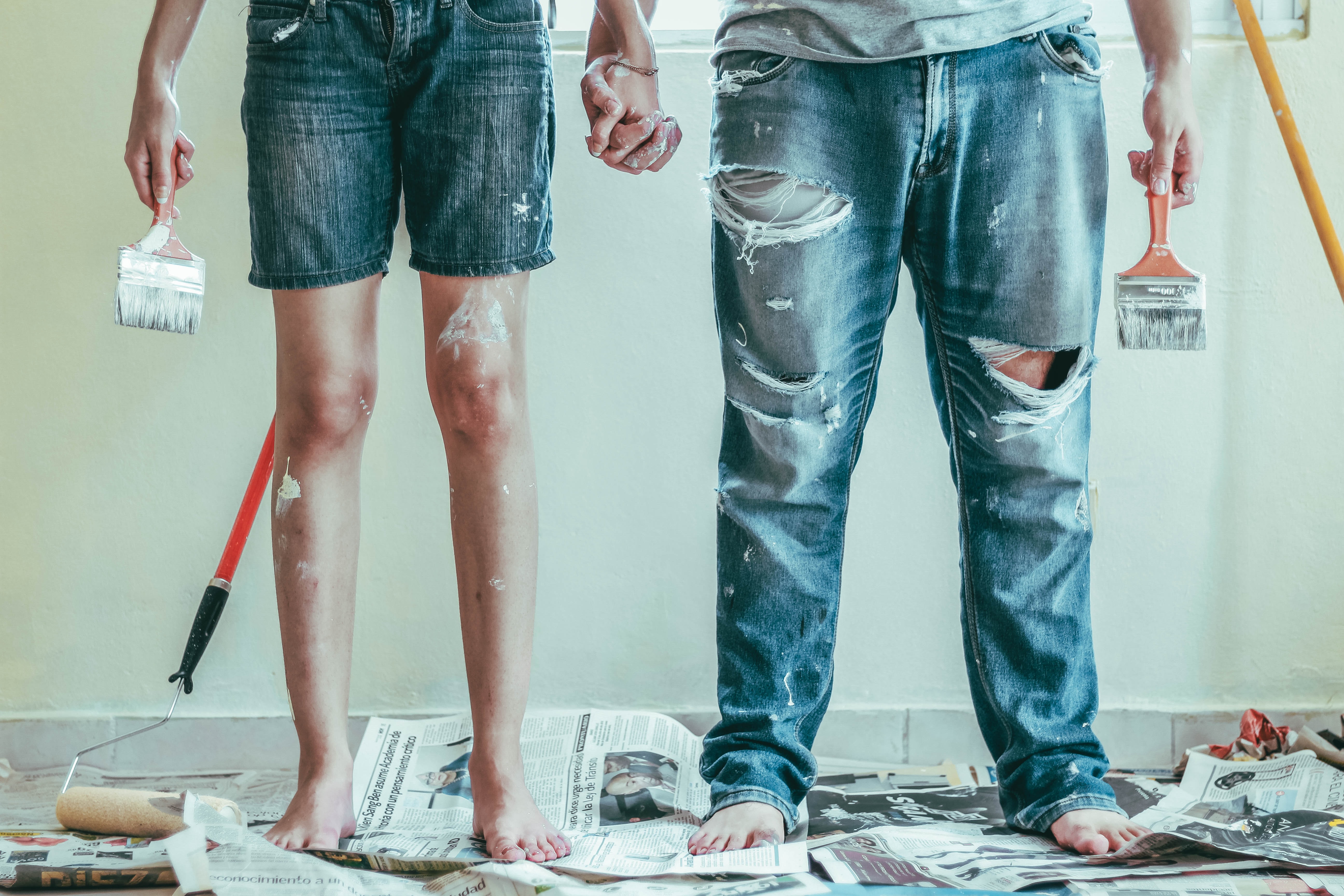 Cleaning paint brushes after decorating