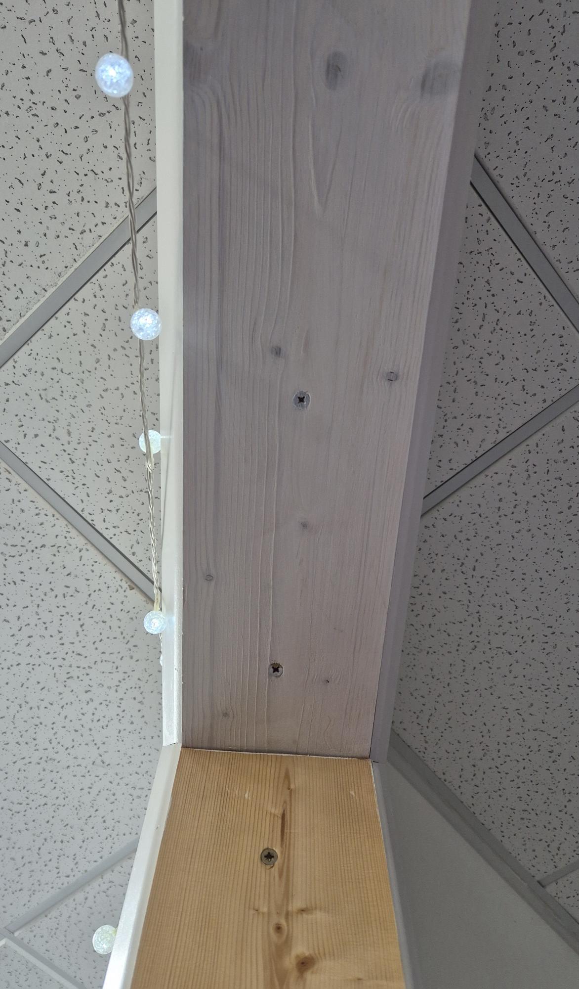 Bleached wood effect with graphenstone eggshell